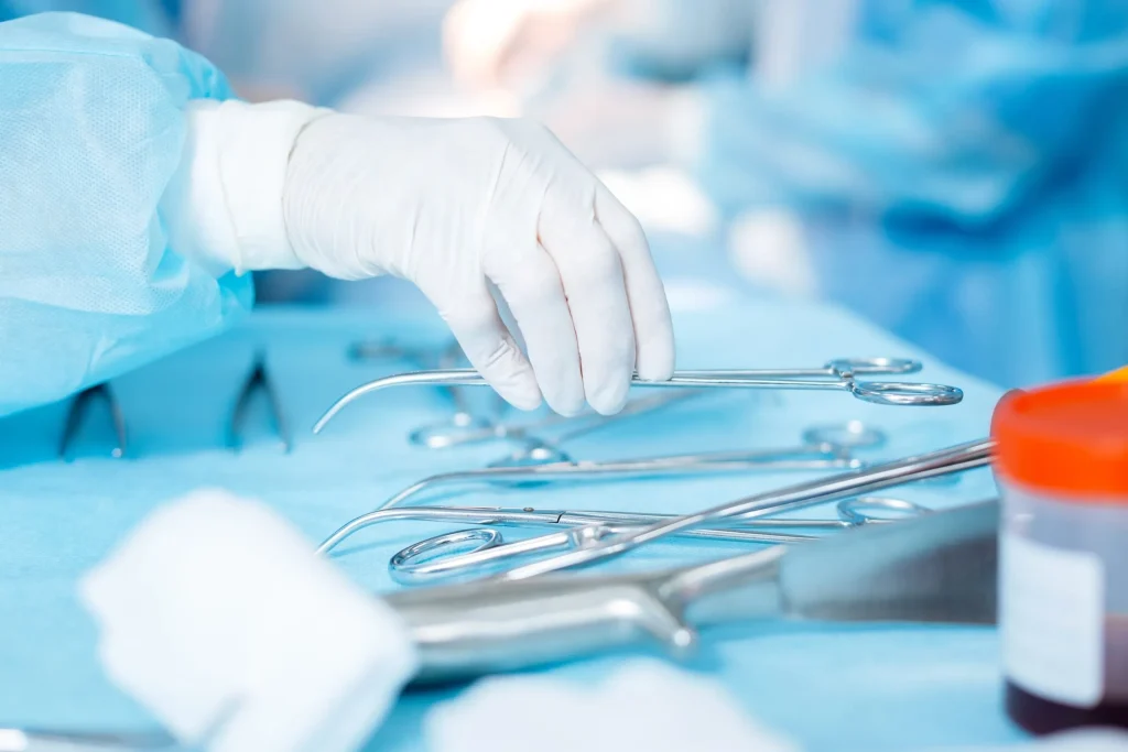 A surgeon working with surgical tools that may not have been properly sterilized and may cause infection. Our Rosedale medical malpractice lawyer has years of experience handling cases for negligence of medical professionals.